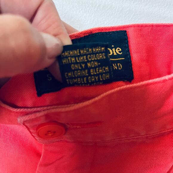 Abercrombie Shorts VTG 90s Coral Pink Sun Wind Sand Cotton Hi Rise Beach Mom 12 - Picture 5 of 5